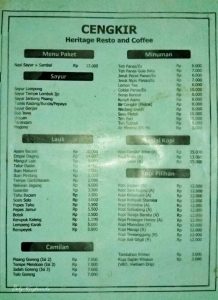 Cengkir heritage resto & coffee