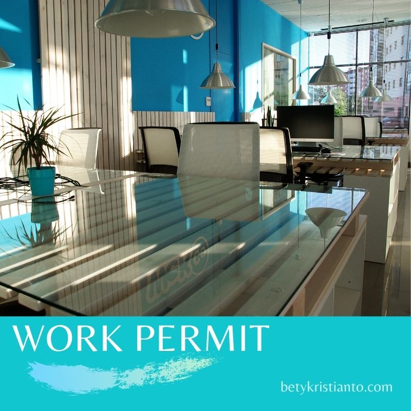 Cara urus work permit Indonesia
