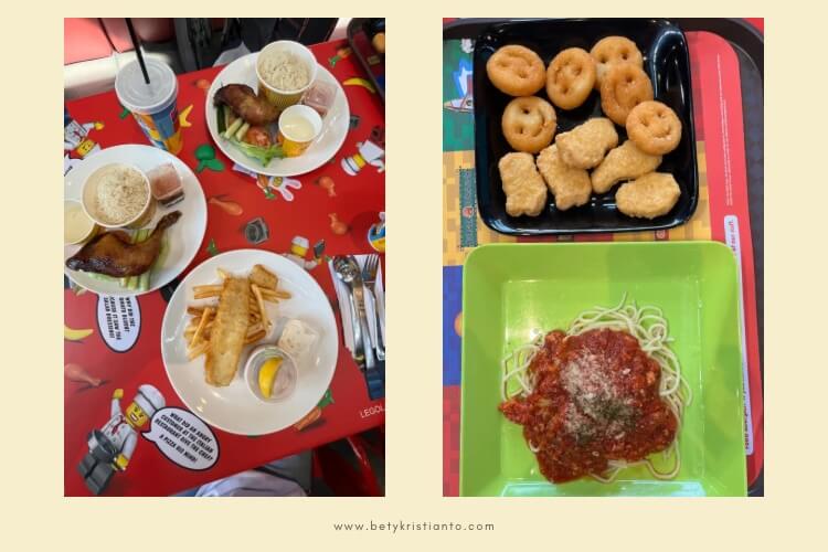 Menu makan di market restaurant