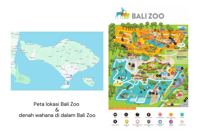 Peta bali zoo 